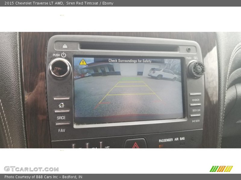 Siren Red Tintcoat / Ebony 2015 Chevrolet Traverse LT AWD
