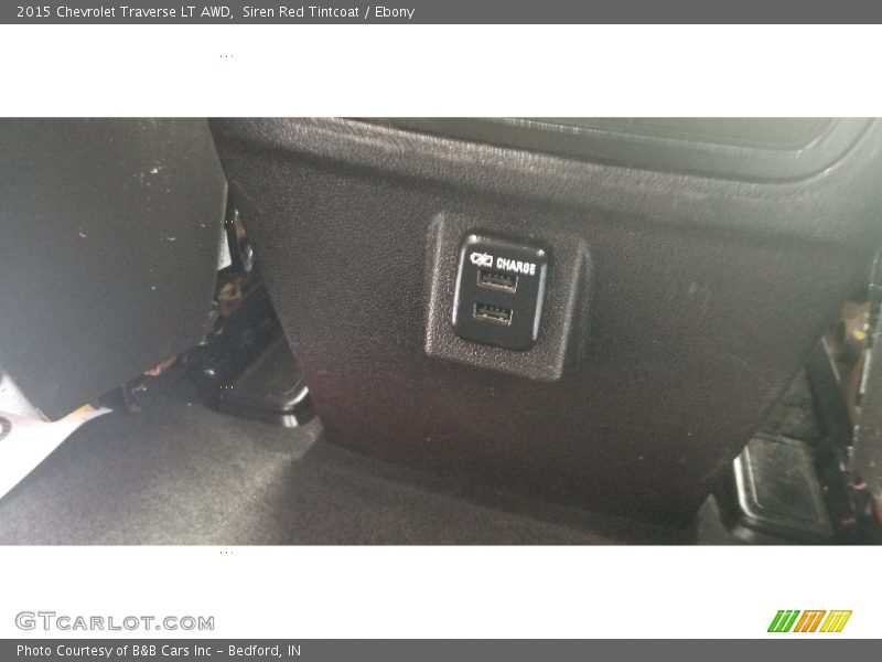 Siren Red Tintcoat / Ebony 2015 Chevrolet Traverse LT AWD
