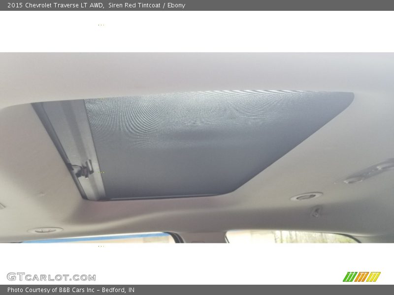 Siren Red Tintcoat / Ebony 2015 Chevrolet Traverse LT AWD