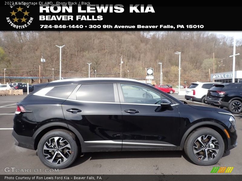 Ebony Black / Black 2023 Kia Sportage EX AWD