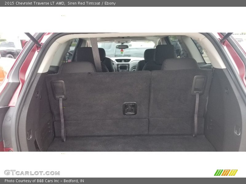 Siren Red Tintcoat / Ebony 2015 Chevrolet Traverse LT AWD