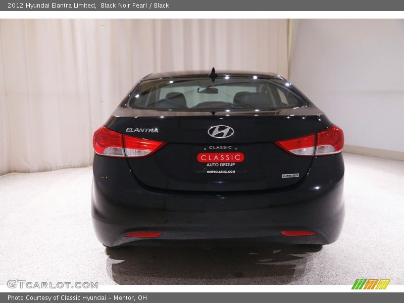 Black Noir Pearl / Black 2012 Hyundai Elantra Limited