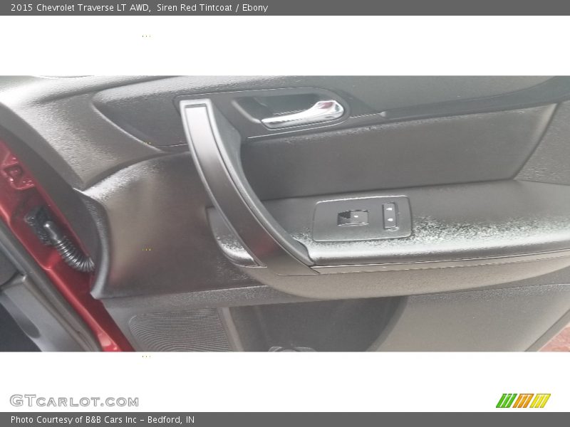 Siren Red Tintcoat / Ebony 2015 Chevrolet Traverse LT AWD