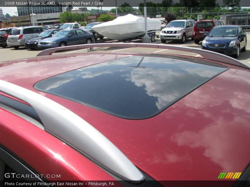 Venom Red Pearl / Gray 2008 Nissan Rogue SL AWD