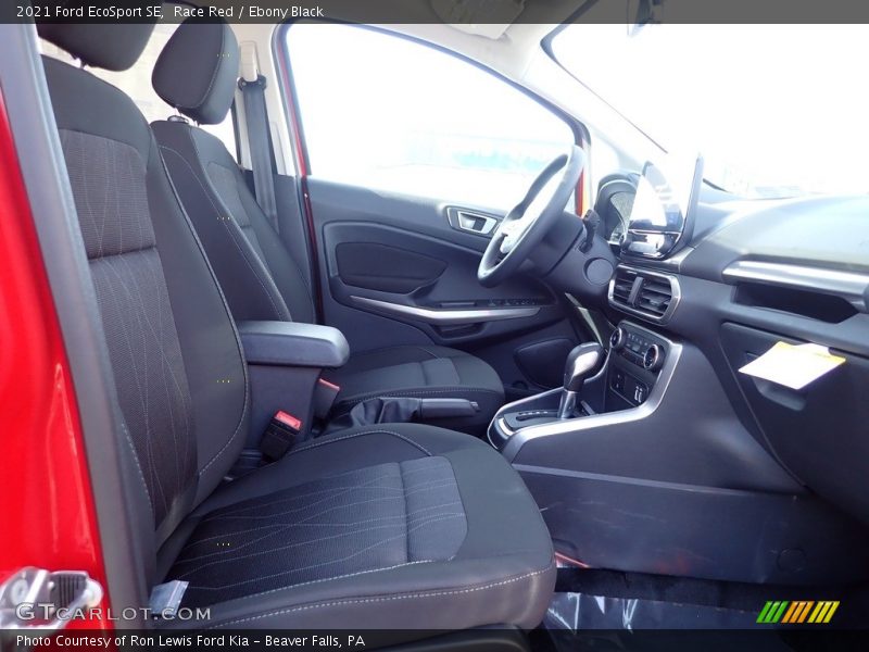 Front Seat of 2021 EcoSport SE