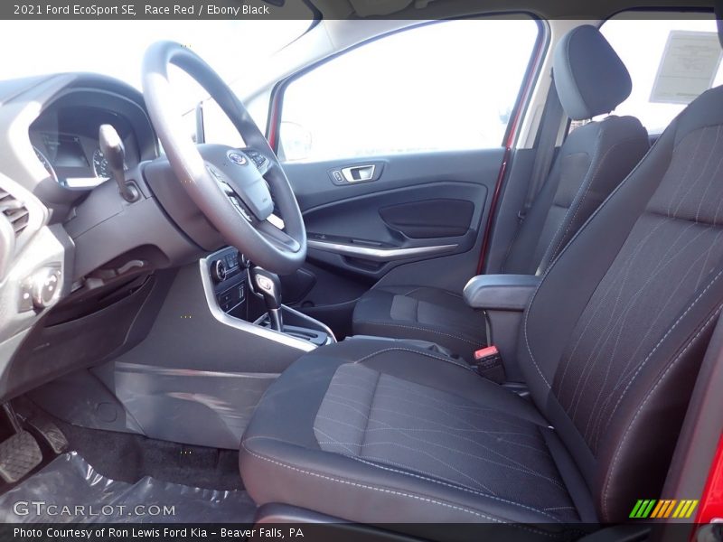 Front Seat of 2021 EcoSport SE