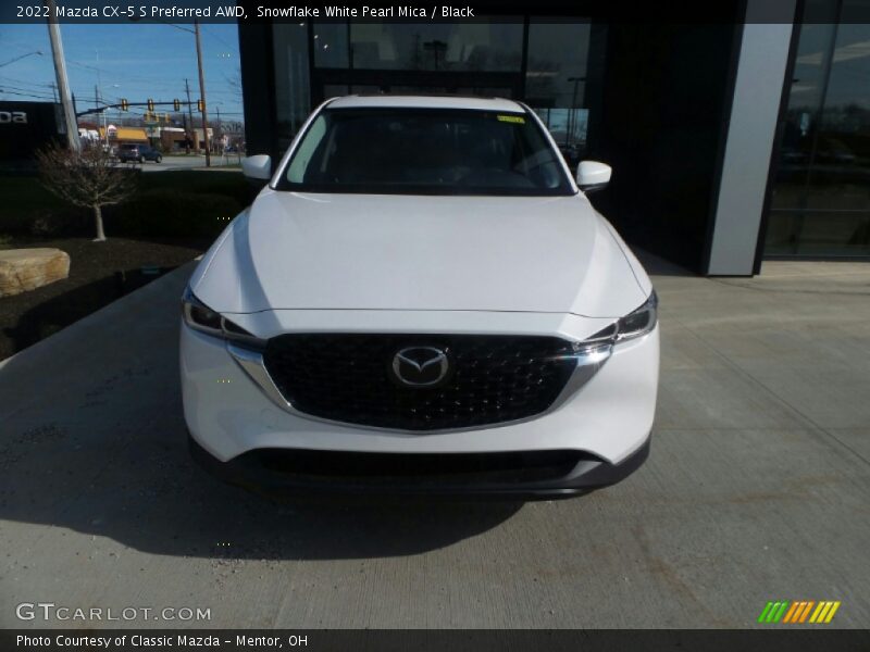 Snowflake White Pearl Mica / Black 2022 Mazda CX-5 S Preferred AWD