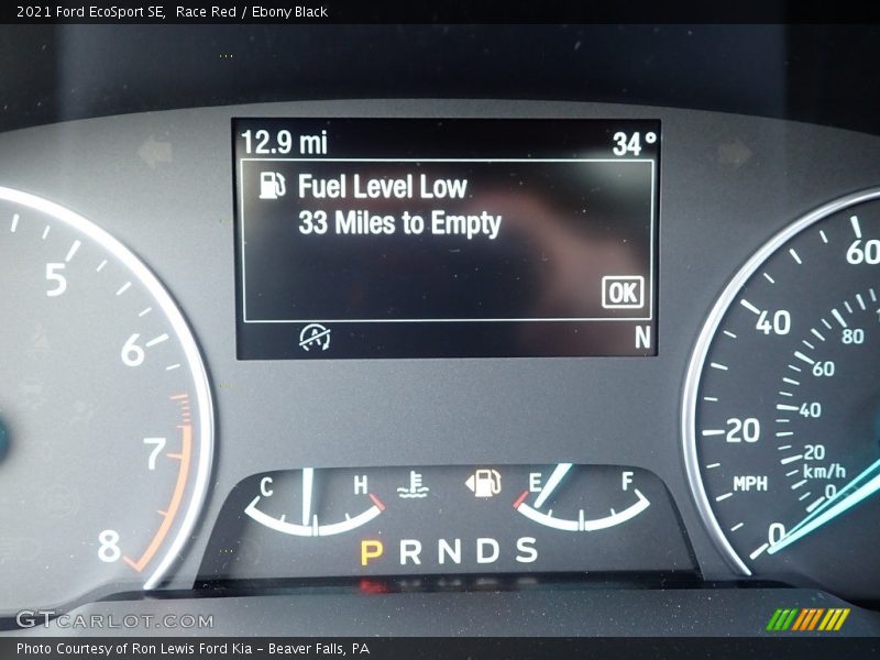 Race Red / Ebony Black 2021 Ford EcoSport SE