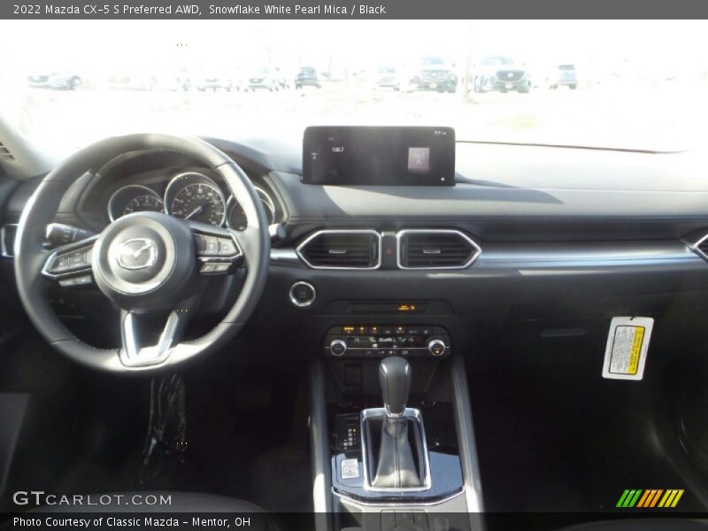 Snowflake White Pearl Mica / Black 2022 Mazda CX-5 S Preferred AWD