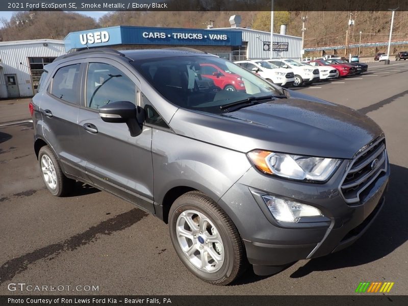 Smoke Metallic / Ebony Black 2021 Ford EcoSport SE