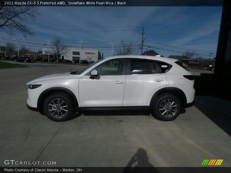 Snowflake White Pearl Mica / Black 2022 Mazda CX-5 S Preferred AWD