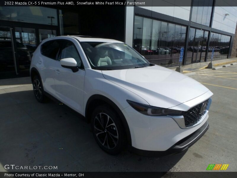 Snowflake White Pearl Mica / Parchment 2022 Mazda CX-5 S Premium Plus AWD