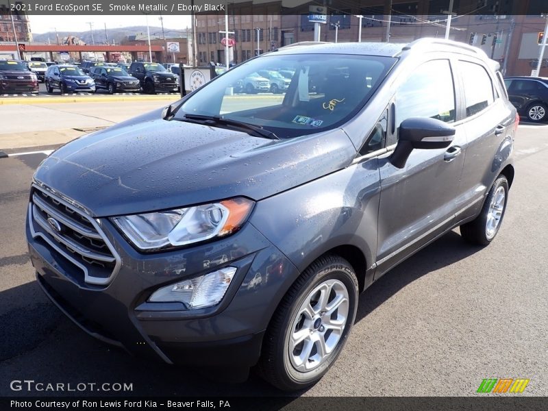 Smoke Metallic / Ebony Black 2021 Ford EcoSport SE