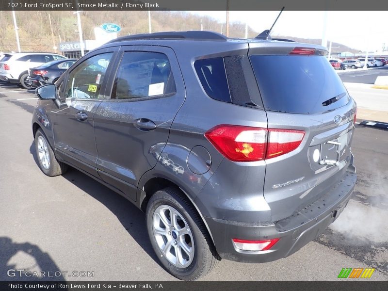 Smoke Metallic / Ebony Black 2021 Ford EcoSport SE