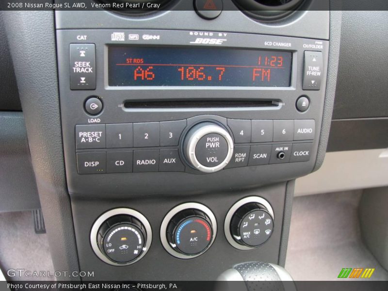 Venom Red Pearl / Gray 2008 Nissan Rogue SL AWD