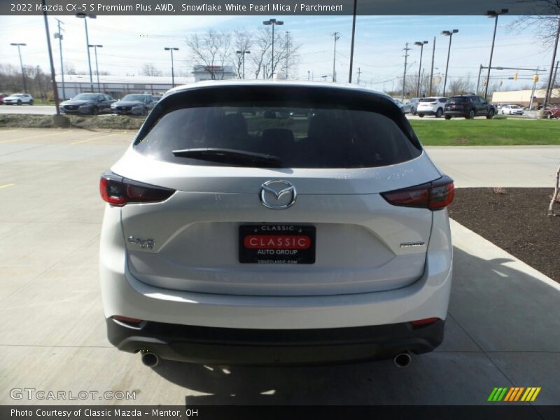 Snowflake White Pearl Mica / Parchment 2022 Mazda CX-5 S Premium Plus AWD