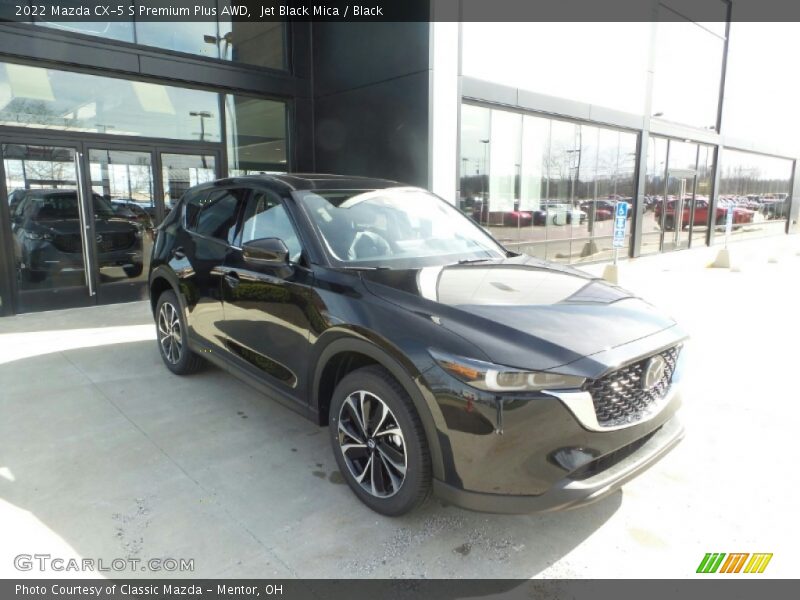 Jet Black Mica / Black 2022 Mazda CX-5 S Premium Plus AWD