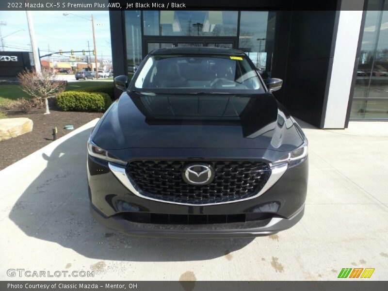Jet Black Mica / Black 2022 Mazda CX-5 S Premium Plus AWD