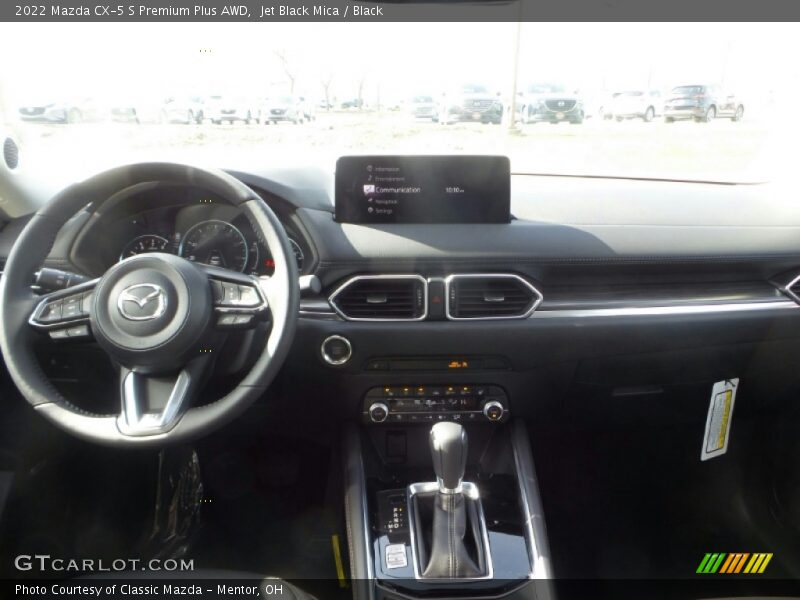 Jet Black Mica / Black 2022 Mazda CX-5 S Premium Plus AWD