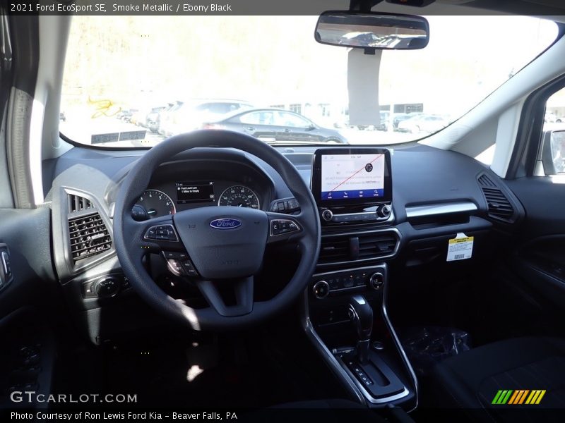 Smoke Metallic / Ebony Black 2021 Ford EcoSport SE