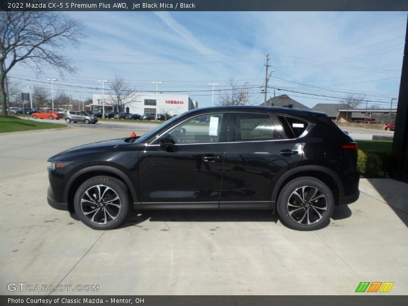 Jet Black Mica / Black 2022 Mazda CX-5 S Premium Plus AWD
