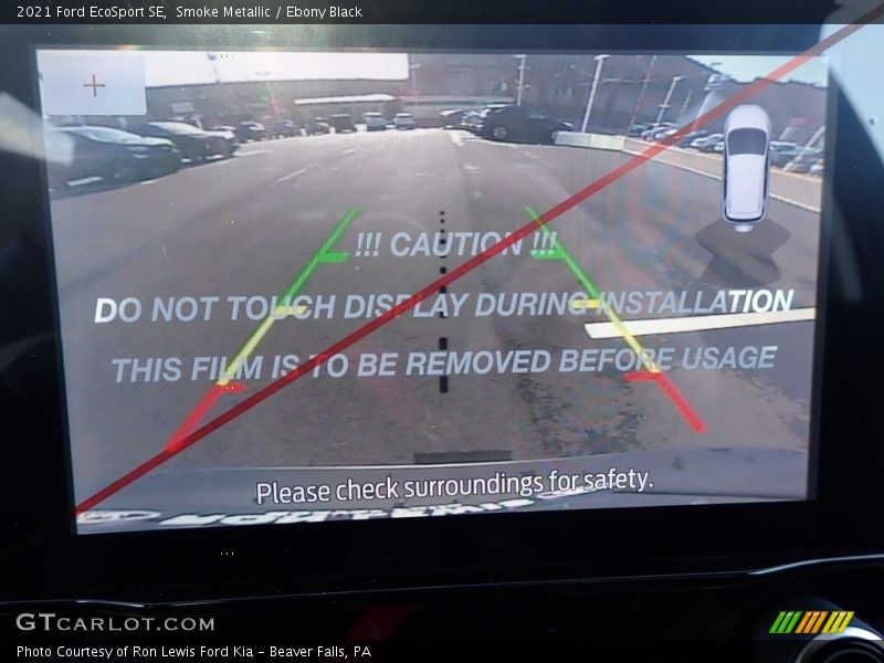 Smoke Metallic / Ebony Black 2021 Ford EcoSport SE