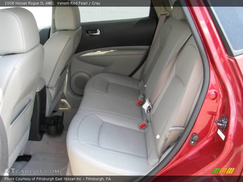 Venom Red Pearl / Gray 2008 Nissan Rogue SL AWD