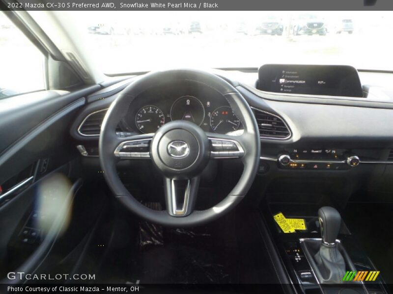 Snowflake White Pearl Mica / Black 2022 Mazda CX-30 S Preferred AWD