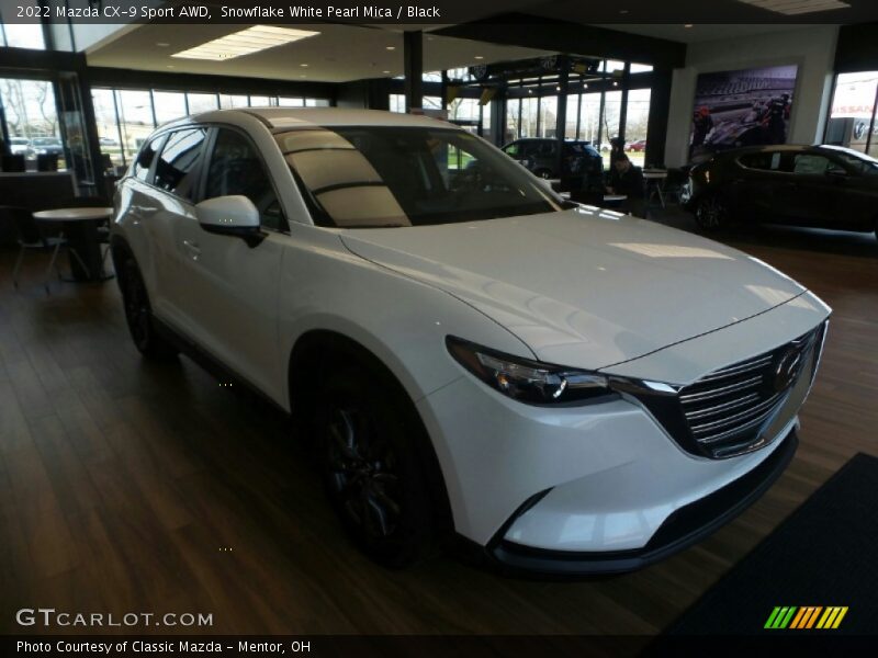 Snowflake White Pearl Mica / Black 2022 Mazda CX-9 Sport AWD