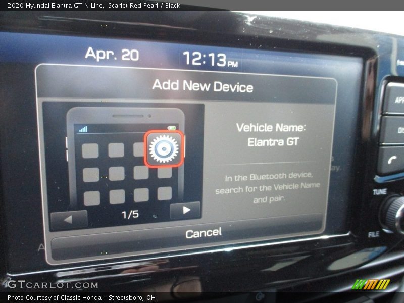 Scarlet Red Pearl / Black 2020 Hyundai Elantra GT N Line