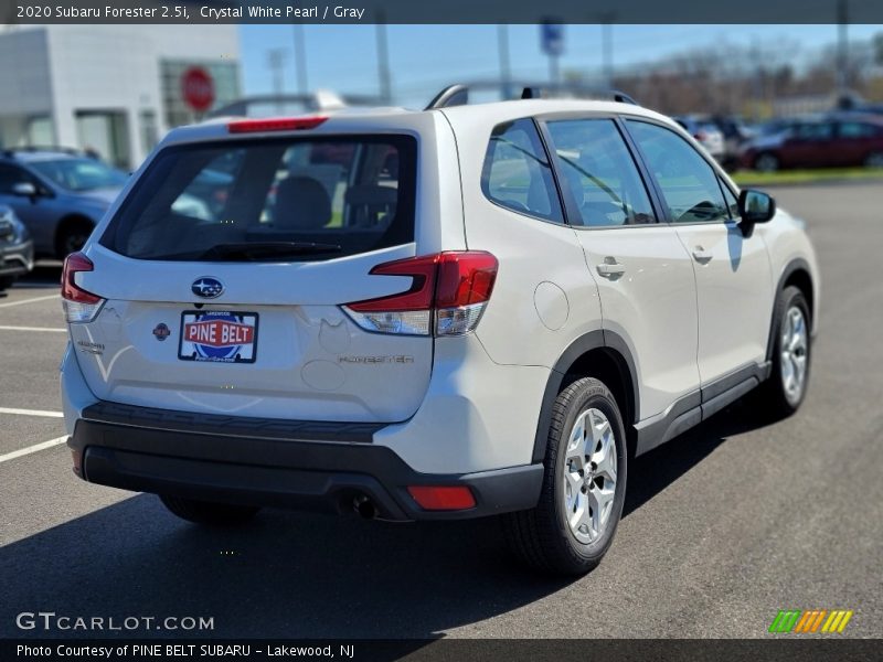 Crystal White Pearl / Gray 2020 Subaru Forester 2.5i