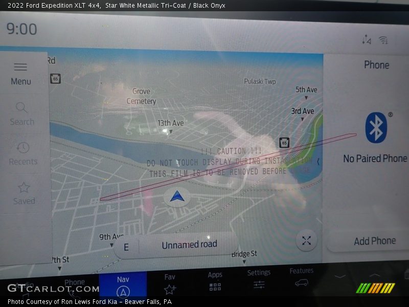 Navigation of 2022 Expedition XLT 4x4