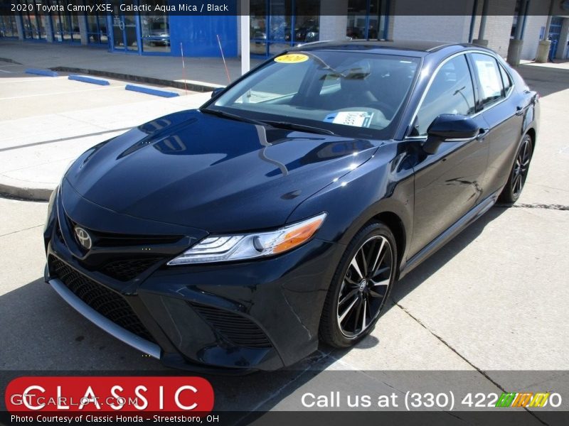 Galactic Aqua Mica / Black 2020 Toyota Camry XSE