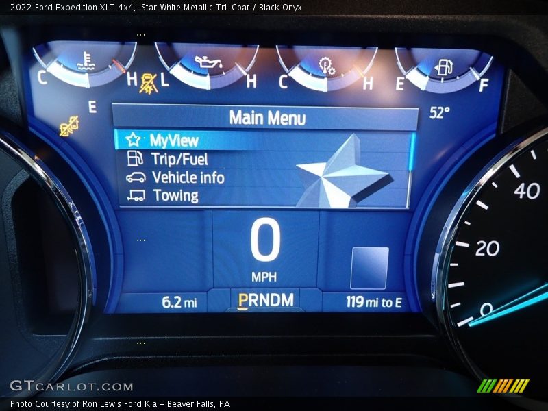 Star White Metallic Tri-Coat / Black Onyx 2022 Ford Expedition XLT 4x4