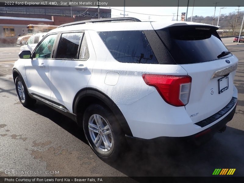 Star White Metallic / Ebony 2022 Ford Explorer XLT 4WD