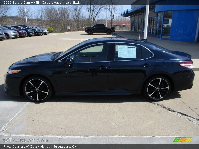Galactic Aqua Mica / Black 2020 Toyota Camry XSE