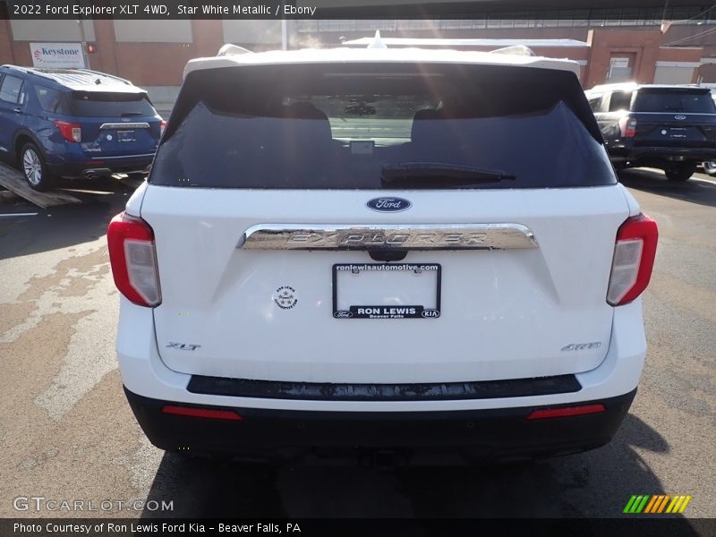 Star White Metallic / Ebony 2022 Ford Explorer XLT 4WD
