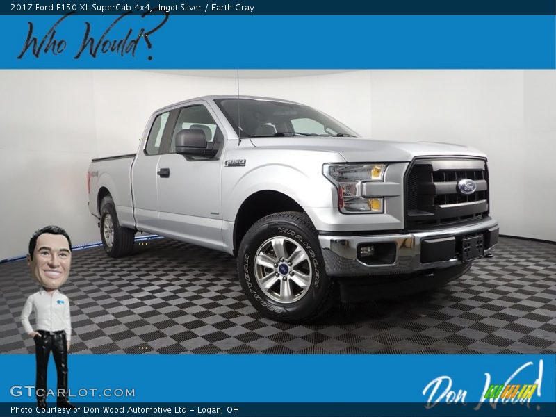 Ingot Silver / Earth Gray 2017 Ford F150 XL SuperCab 4x4