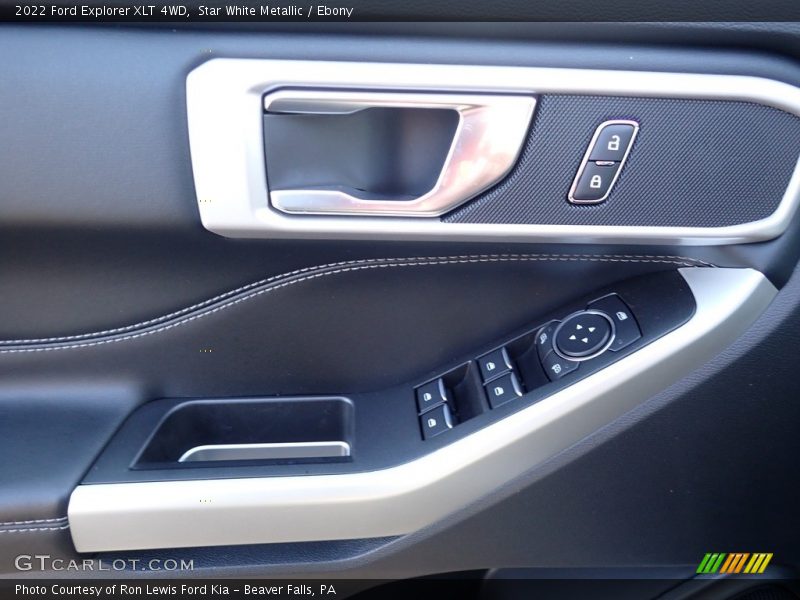 Star White Metallic / Ebony 2022 Ford Explorer XLT 4WD