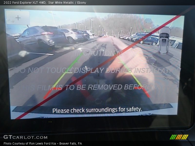 Star White Metallic / Ebony 2022 Ford Explorer XLT 4WD