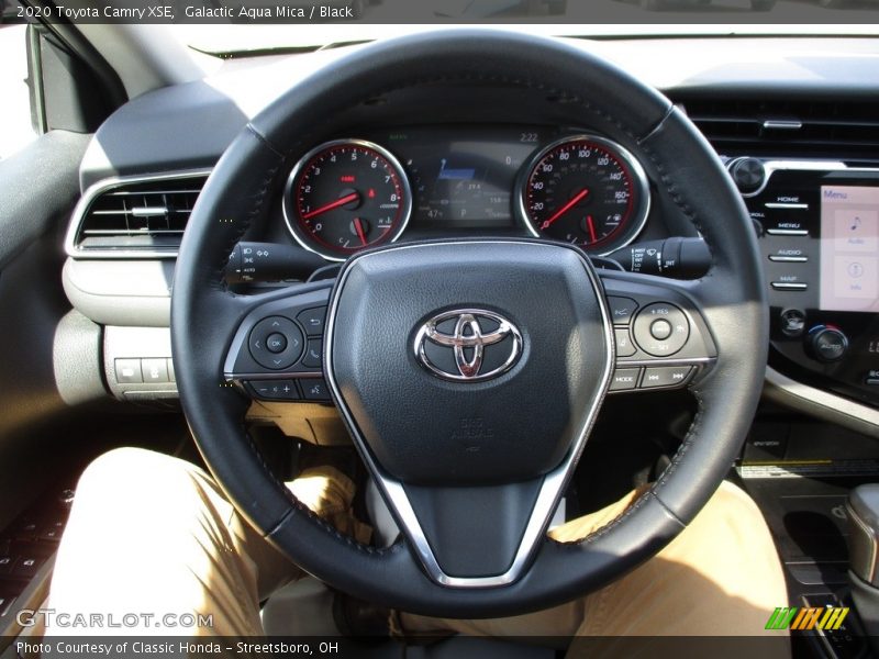 Galactic Aqua Mica / Black 2020 Toyota Camry XSE