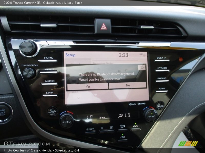 Galactic Aqua Mica / Black 2020 Toyota Camry XSE
