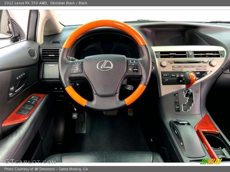 Obsidian Black / Black 2012 Lexus RX 350 AWD