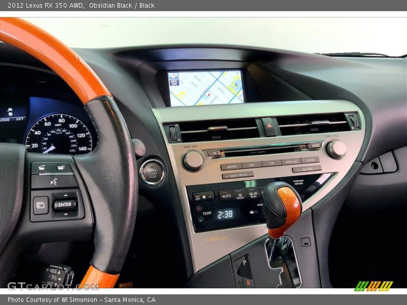 Obsidian Black / Black 2012 Lexus RX 350 AWD
