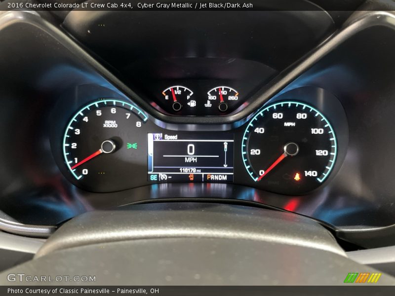 Cyber Gray Metallic / Jet Black/Dark Ash 2016 Chevrolet Colorado LT Crew Cab 4x4