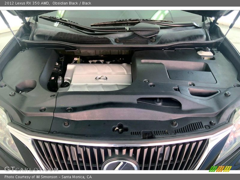 Obsidian Black / Black 2012 Lexus RX 350 AWD