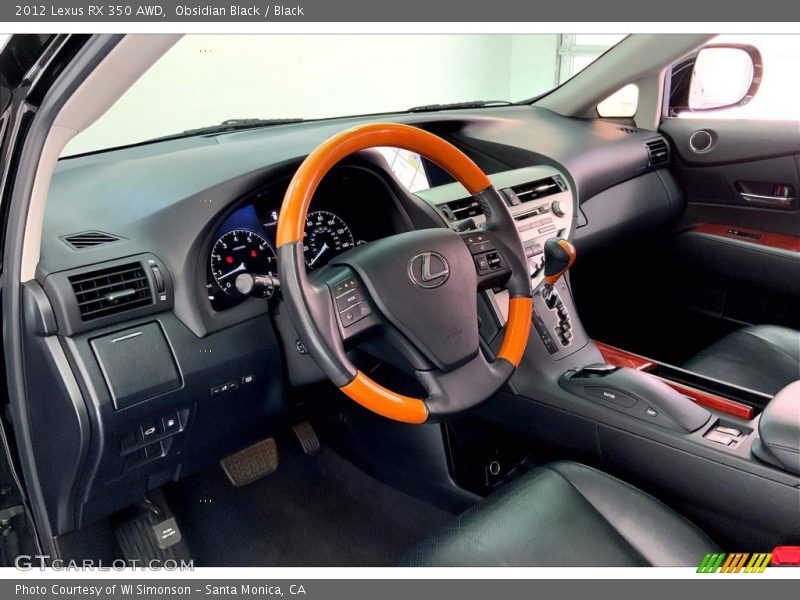 Obsidian Black / Black 2012 Lexus RX 350 AWD