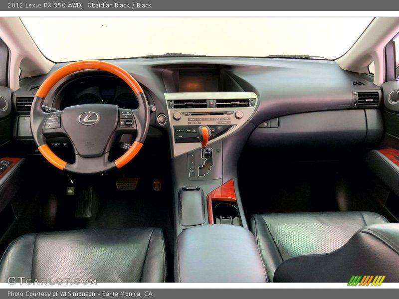 Obsidian Black / Black 2012 Lexus RX 350 AWD