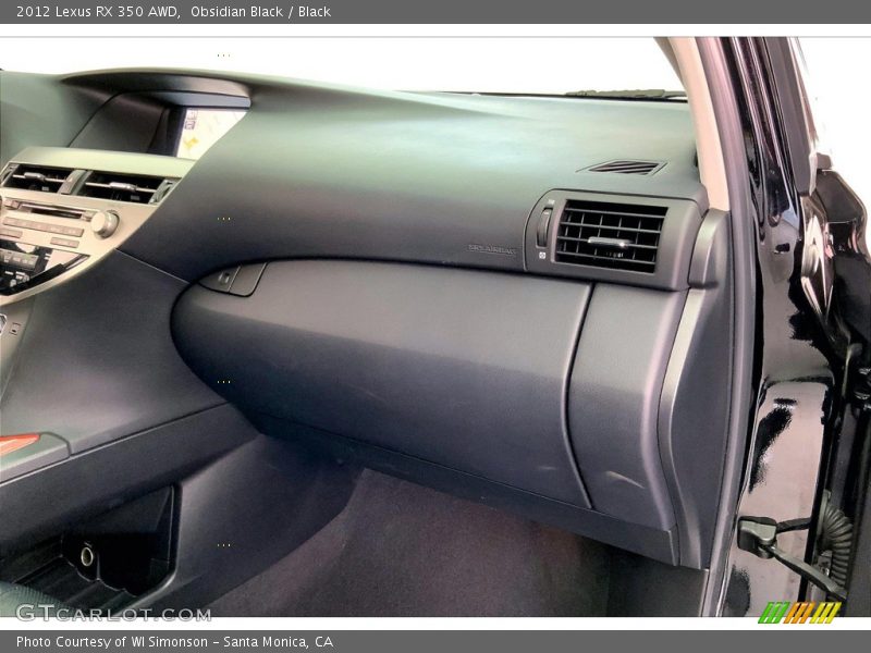 Obsidian Black / Black 2012 Lexus RX 350 AWD