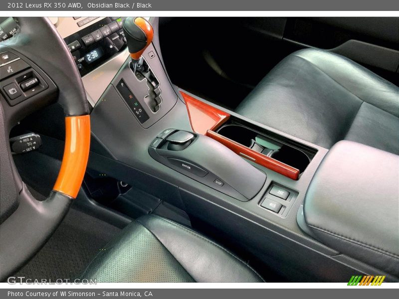 Obsidian Black / Black 2012 Lexus RX 350 AWD